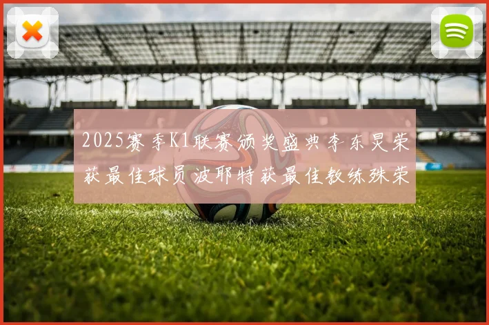 2025赛季K1联赛颁奖盛典李东炅荣获最佳球员波耶特获最佳教练殊荣